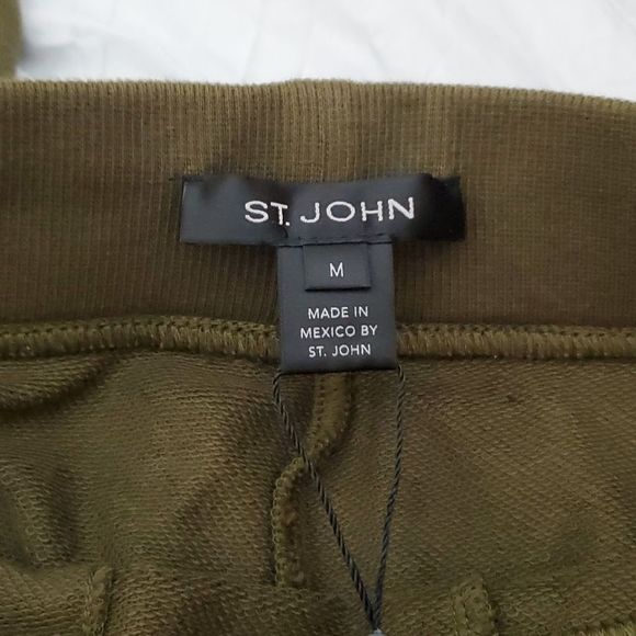 ST. JOHN medium new with tags cotton terry pants - Picture 4 of 6